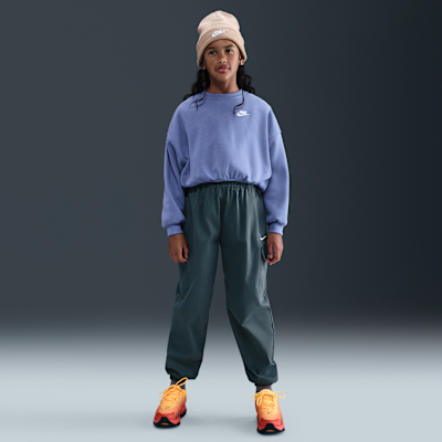 Sweat ample à col ras-du-cou Nike Sportswear Club Fleece pour fille