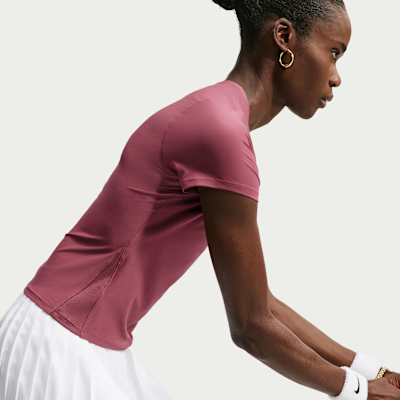 Nike Victory Dri-FIT Kısa Kollu Kadın Tenis Üstü görsel 3