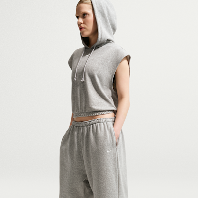 Nike Sportswear Oversize Normal Belli Fransız Havlu Kumaşı Kadın Bermuda Şort görsel 4