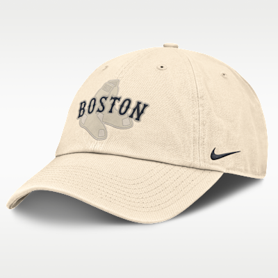 Gorra de algodón orgánico sin estructura para hombre Nike Statement Club Boston Red Sox