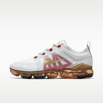 Nike Air VaporMax 2019 Chinese New Year (2019) — Pure Platinum/Metallic Gold-Gym Red (BQ7038-001)