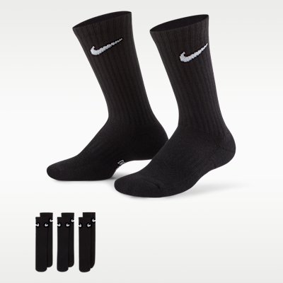 Calcetines deportivos con amortiguación para niños Nike Everyday (3 pares)