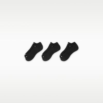 Nike Everyday Plus Cushion Training No-Show Socks (3 Pairs)