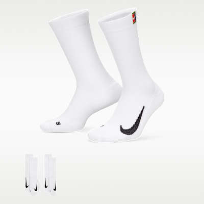NikeCourt Multiplier Cushioned Tennis Crew Socks (2 Pairs)
