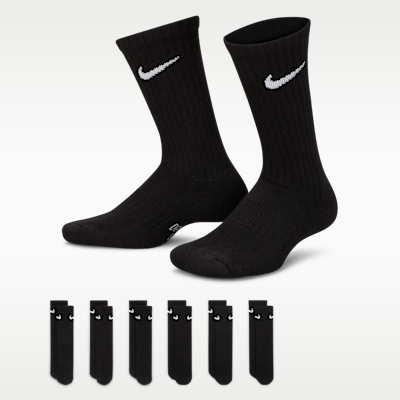Nike Everyday Kids' Cushioned Crew Socks (6 Pairs)