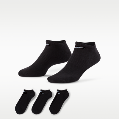 Nike Everyday Cushioned Training No-Show Socks (3 Pairs)