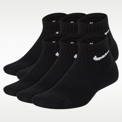 Nike Everyday Kids' Cushioned Ankle Socks (6 Pairs)