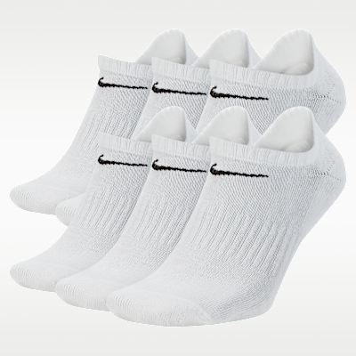 Nike Everyday Cushioned Training No-Show Socks (6 Pairs)