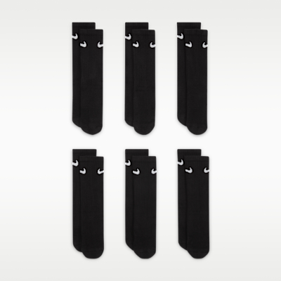 Nike Everyday Kids' Cushioned Crew Socks (6 Pairs)