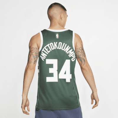 Giannis Antetokounmpo Milwaukee Bucks Nike Icon Swingman Jersey Men's  2XL NBA