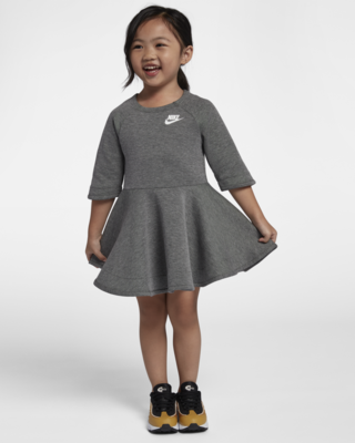 Детское платье Nike Sportswear Tech Fleece Toddler Long-Sleeve Dress