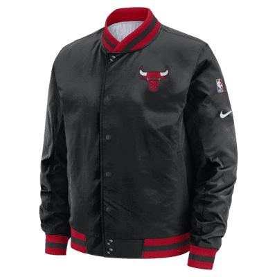 Chicago Bulls Reversible Bomber Red/Black Jacket