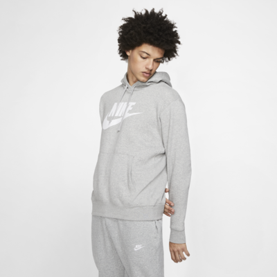 Sudadera con gorro sin cierre con estampado para hombre Nike Sportswear Club Fleece