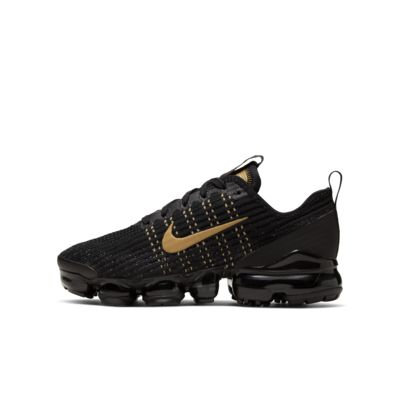 nike vapormax flyknit black and gold