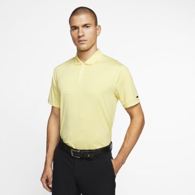 nike yellow golf polo shirt