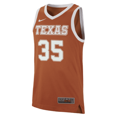 Camiseta de básquetbol para hombre Nike College Replica (Texas)