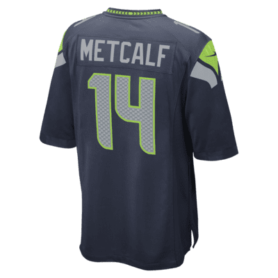 NFL Seattle Seahawks (D.K. Metcalf) Men's Game Football Jersey