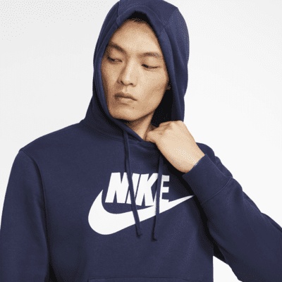 Sudadera con gorro sin cierre con estampado para hombre Nike Sportswear Club Fleece