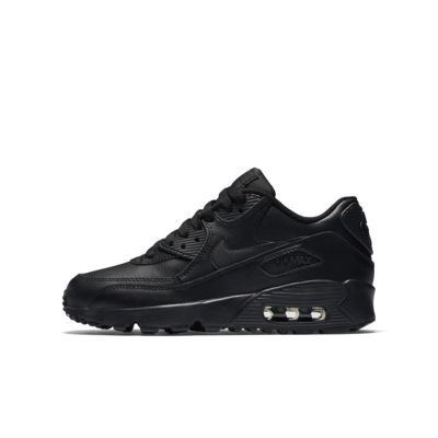 black leather air max 90s