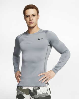 Prenda para la parte superior de manga con ajuste ceñido para hombre Nike Pro.