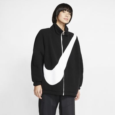 nike big swoosh fleece reversible