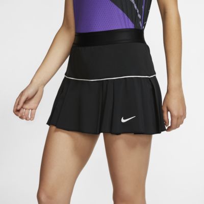nike black pleated tennis skirt