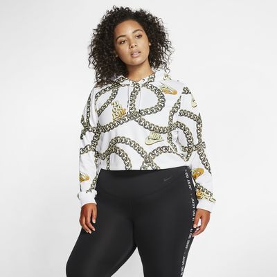 plus size cropped hoodie