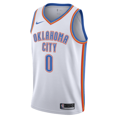 OKLAHOMA CITY THUNDER RUSSELL WESTBROOK NIKE SWINGMAN NBA BASKETBALL JERSEY  XL – The Felt Fanatic
