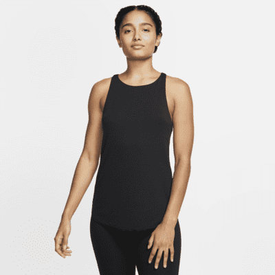 Nike Women's Yoga Layer Tank Top - Dark Beetroot Heather