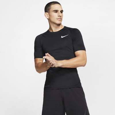 nike pro fitted short sleeve top