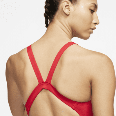 Traje de baño de una sola pieza para mujer Nike Swim Fastback