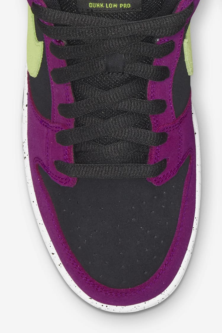 nike sb dunk low pro red plum & citron