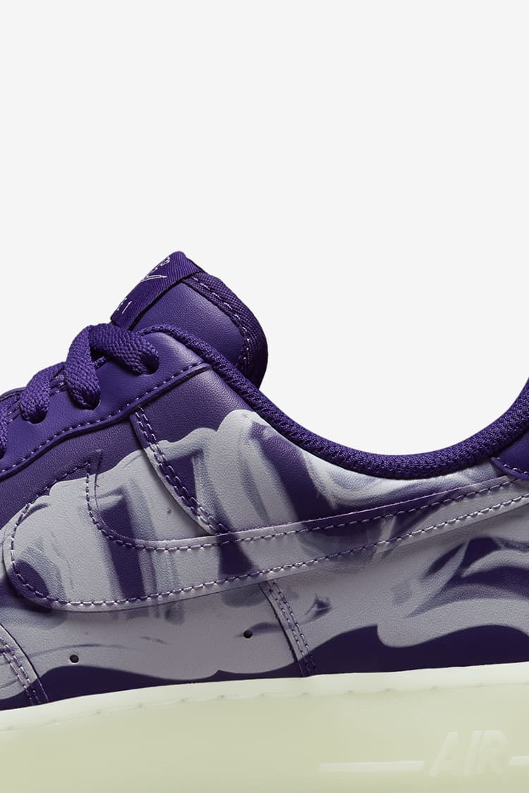 วันเปิดตัว Air Force 1 “Purple Skeleton” (CU8067-500). Nike SNKRS TH
