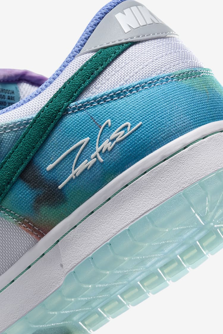 Nike SB Dunk Low x Futura Laboratories 'White and Geode Teal' (HF6061-400)  Release Date. Nike SNKRS