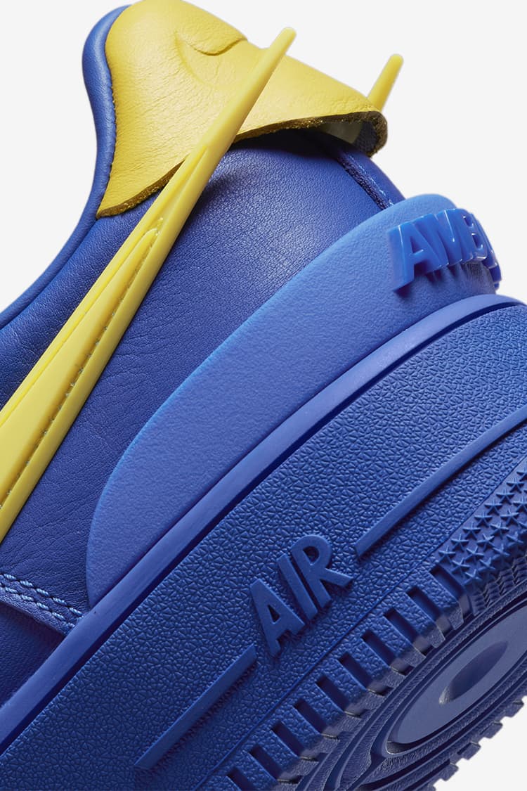 Yellow and blue hot sale air force 1