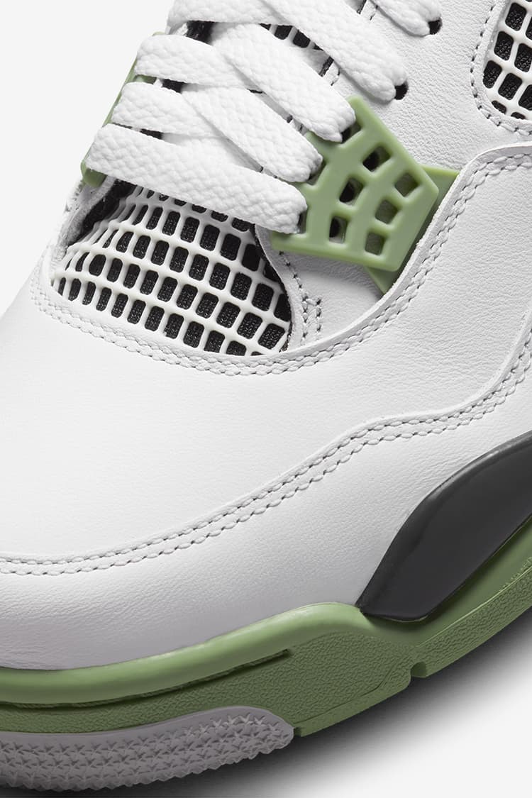 Air Jordan 4 'Oil Green' voor dames (AQ9129-103) — releasedatum