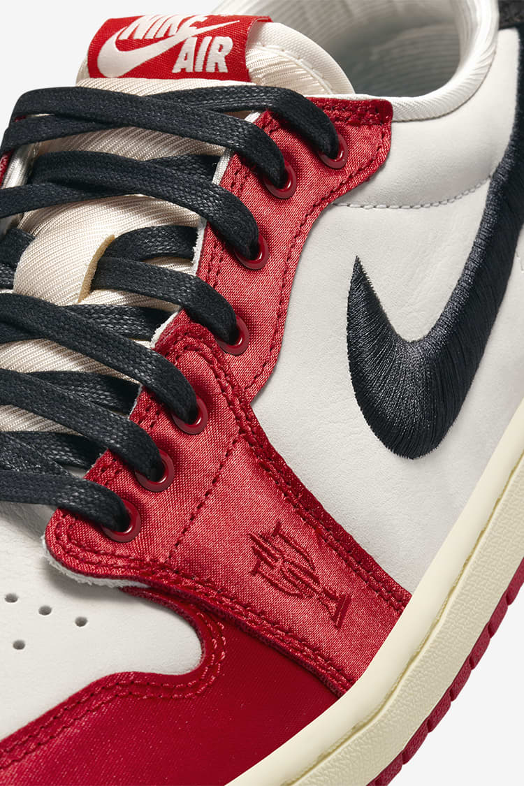 Air Jordan 1 Low OG x Trophy Room 'Sail and Varsity Red' (FN0432 