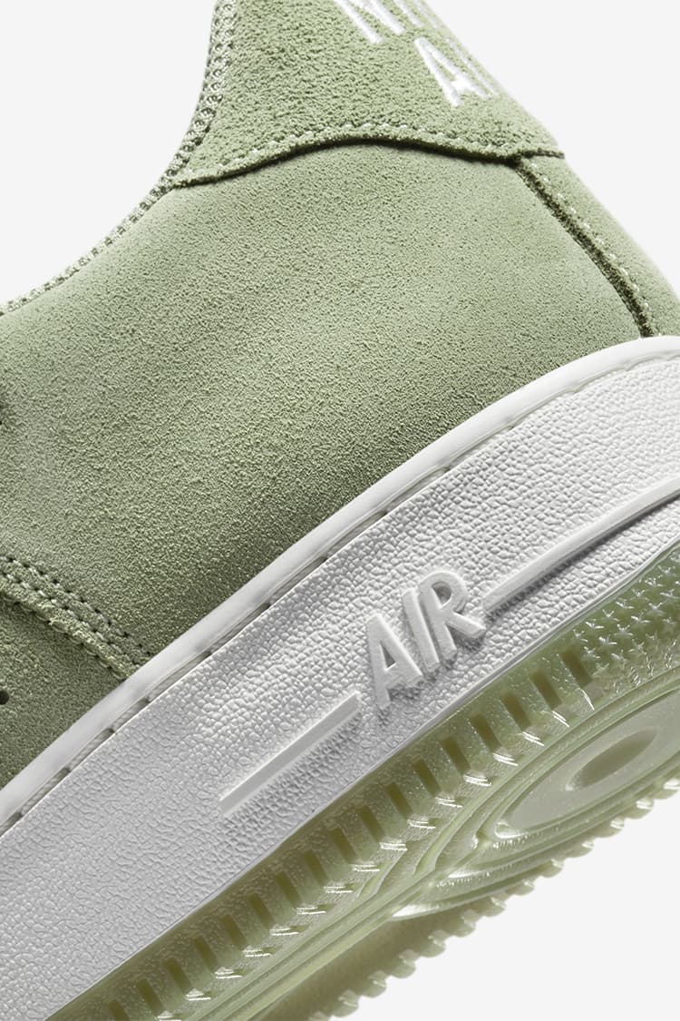 Nike air force store one green suede