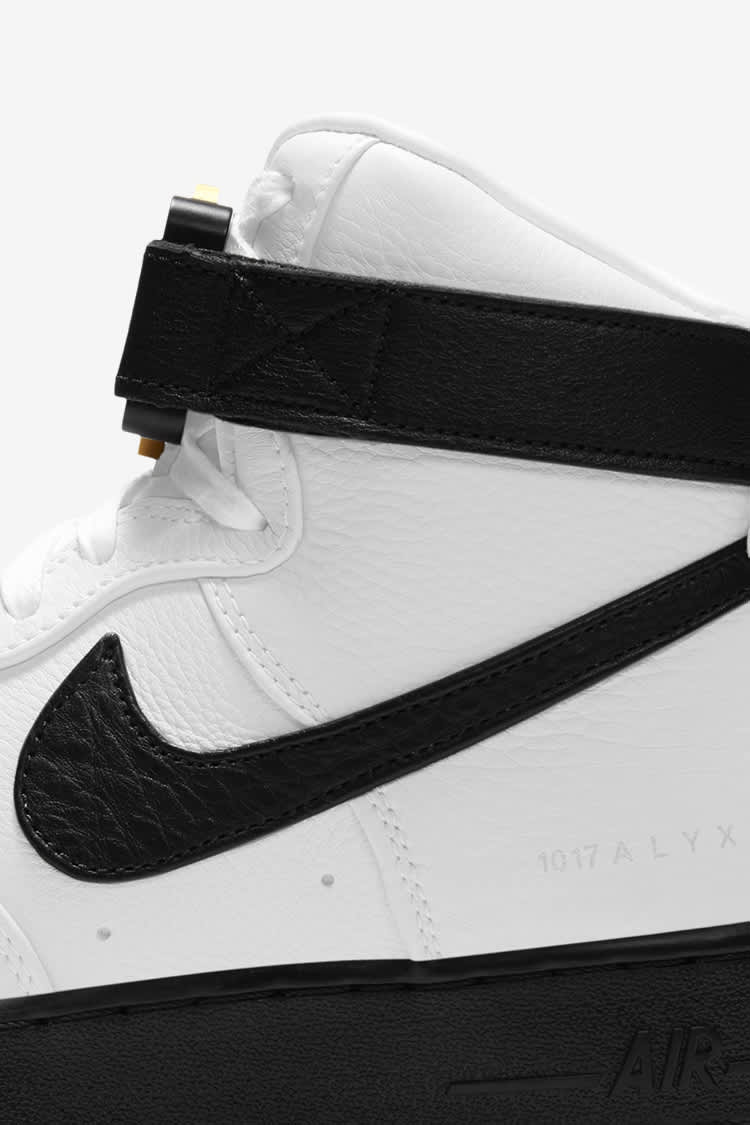 nike air force black and white high top