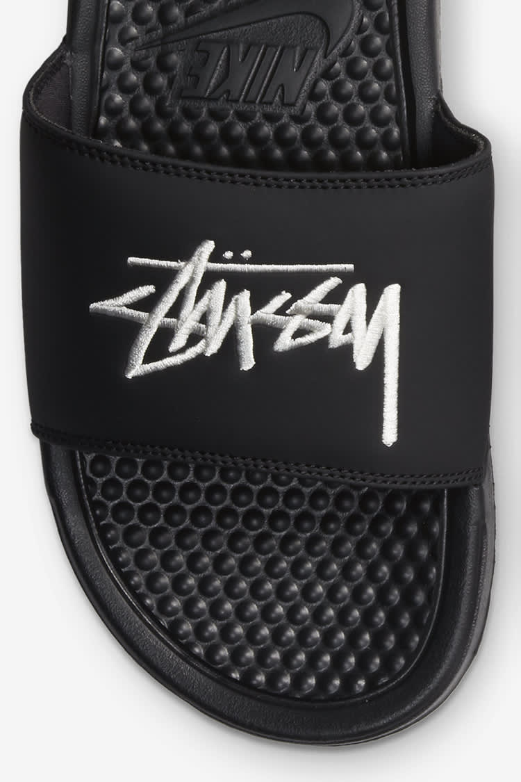 black stussy slides