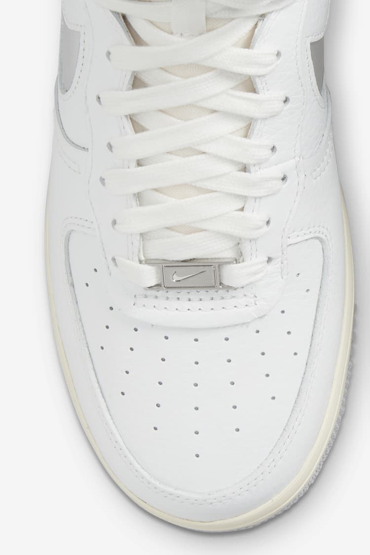 silver air force 1 high top