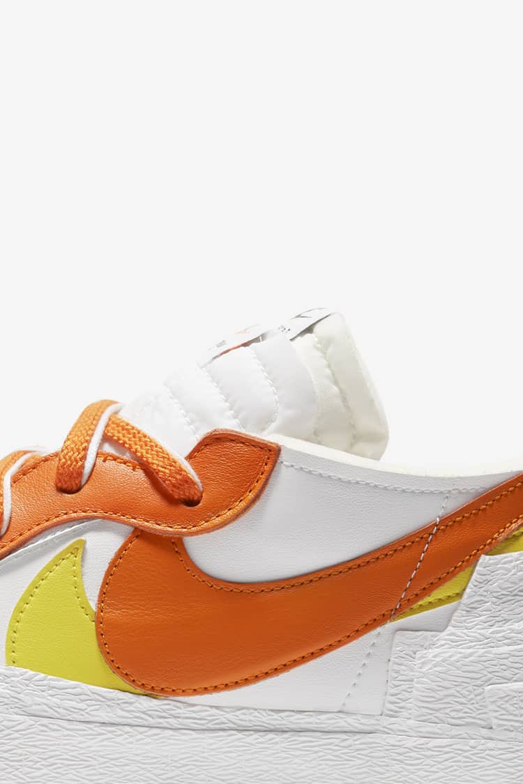 sacai x Nike Blazer Low Magma Orange Coming Soon • KicksOnFire.com