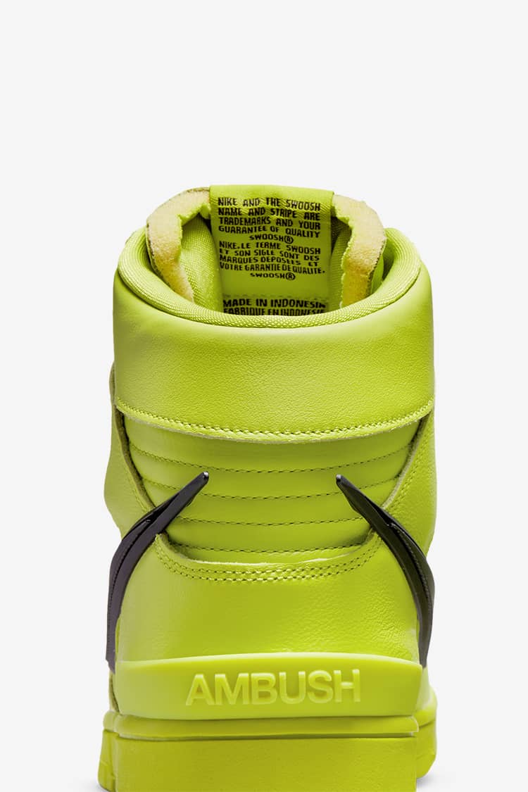 Dunk High x AMBUSH 'Flash Lime' Release Date. Nike SNKRS SG