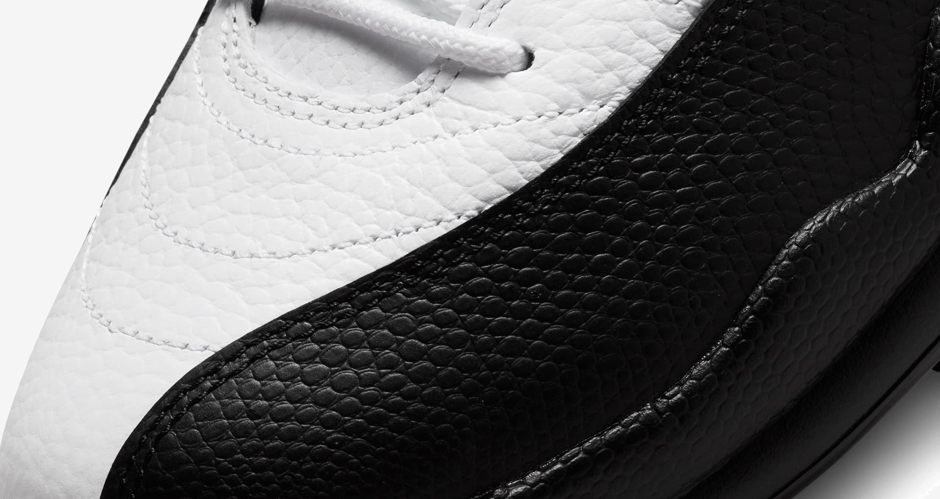 jordan 12 black white low