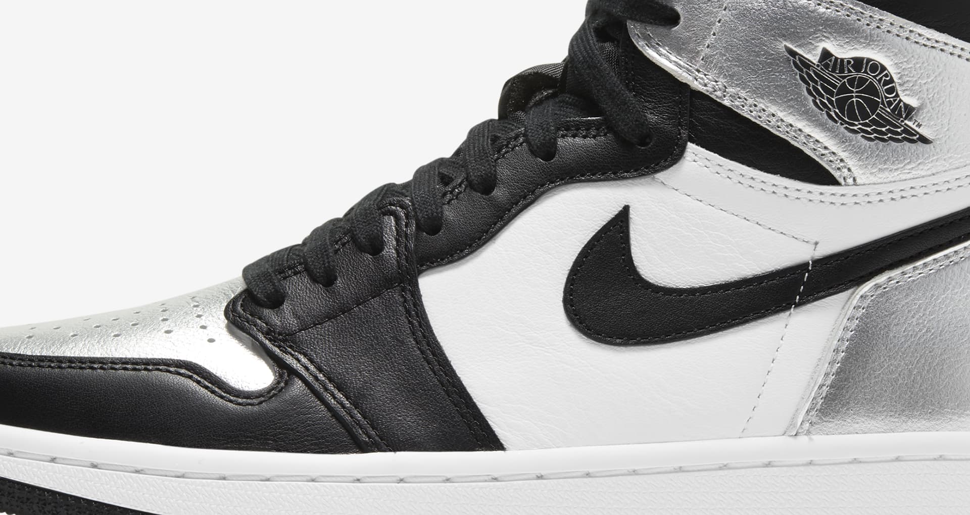 silver toe women's jordan 1