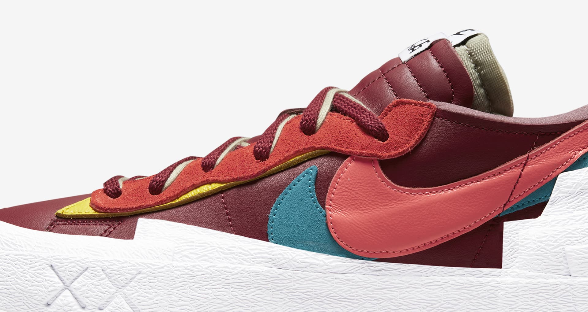 kaws sacai blazer red