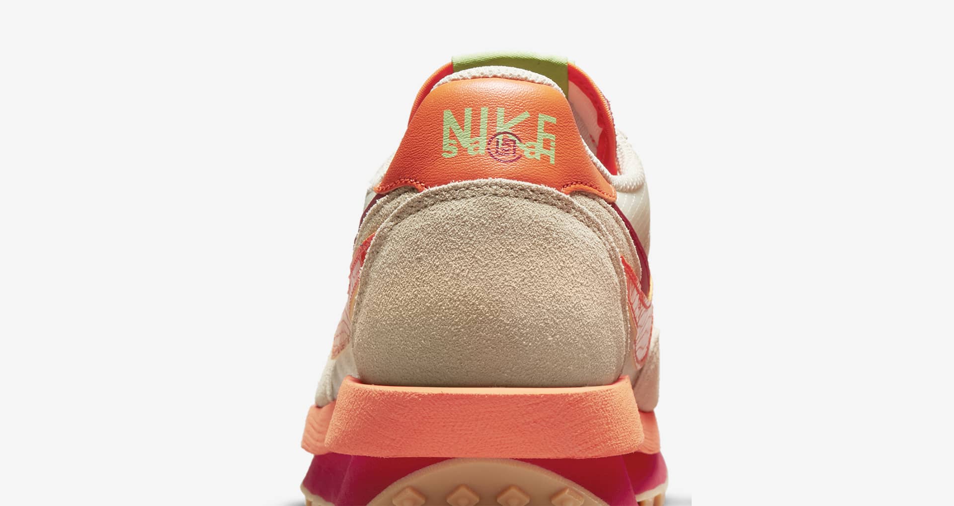 nike x sacai x clot ldwaffle orange blaze