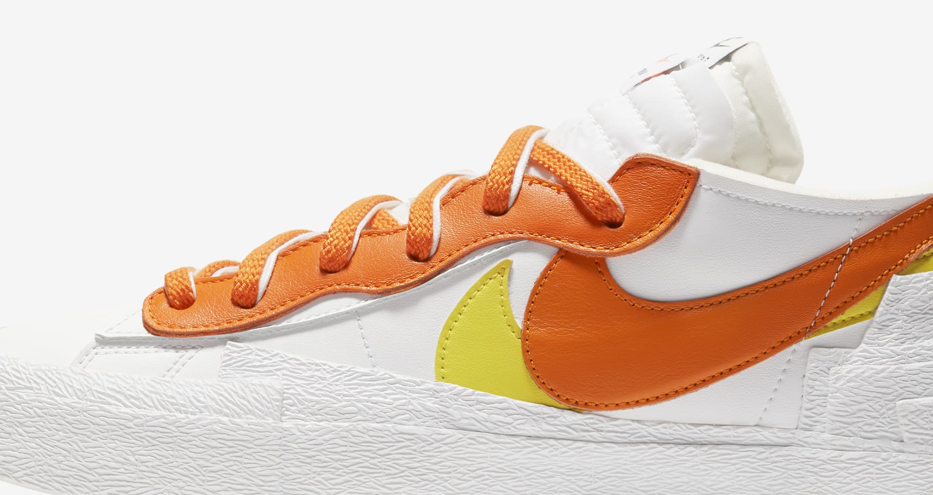 blazer low x sacai magma orange