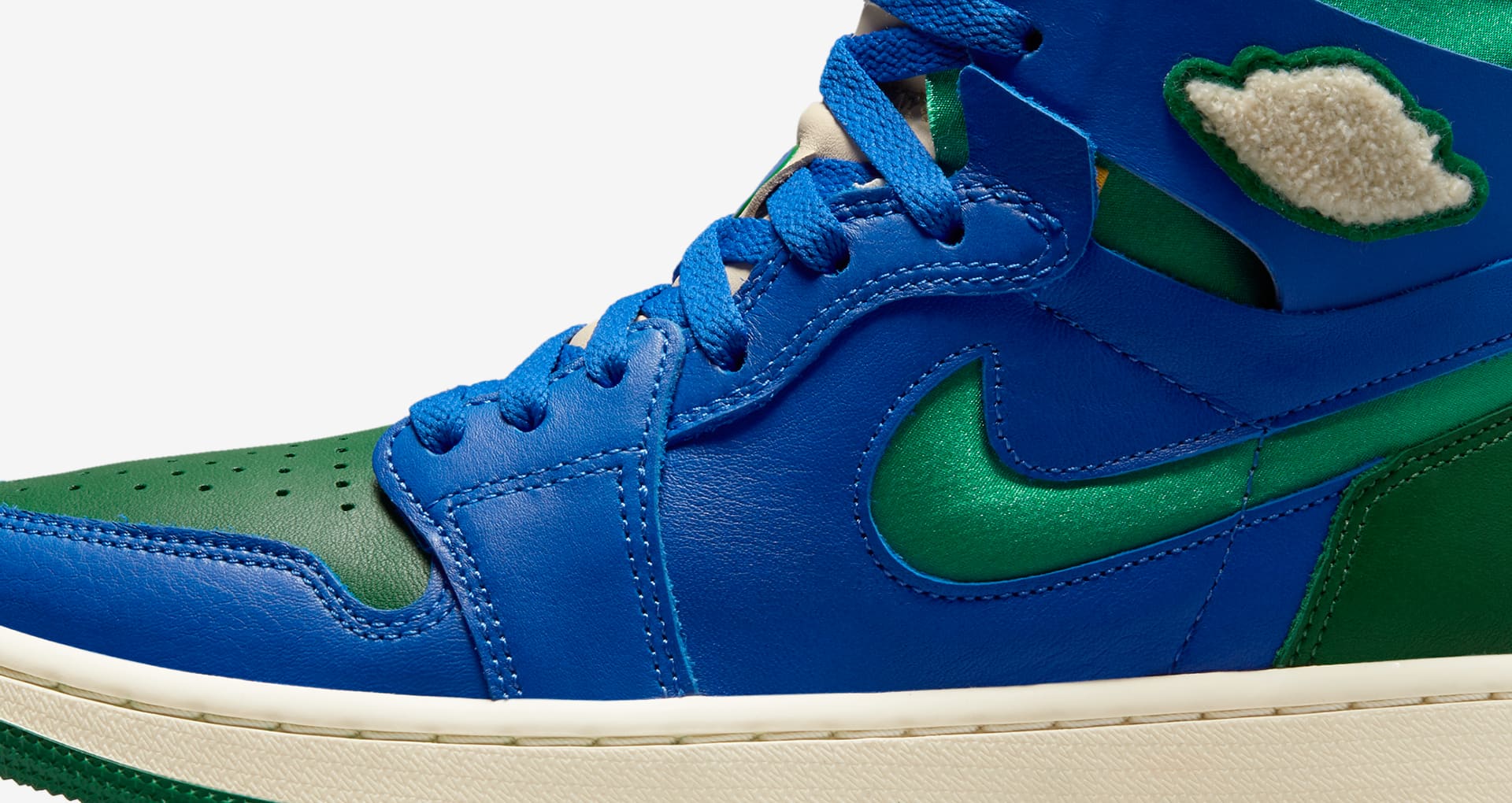 Aleali May x Air Jordan 1 Zoom Comfort âCalifiaâ Hyper Royal/Pine Green For Sale â New Jordans 2021