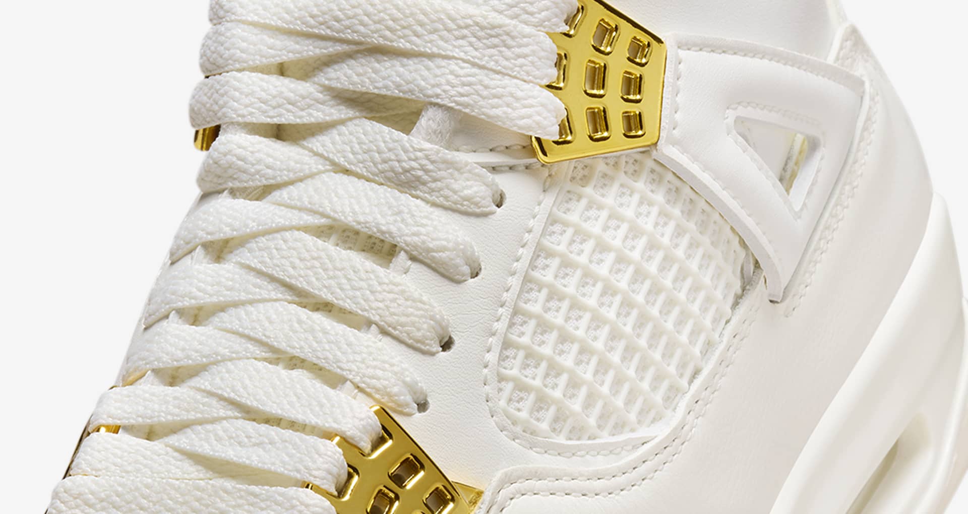 Women's Air Jordan 4 'White & Gold' (AQ9129-170) Release Date. Nike ...